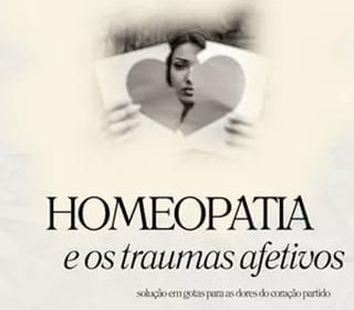 capa de curso de homeopatia e traumas afetivos